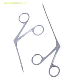 Goldensilver คีมปากคีบปากจระเข้ สีเงิน สําหรับกําจัดขี้หู จมูก