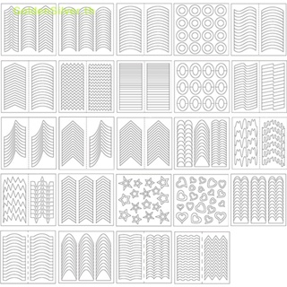 Goldensilver สติกเกอร์ลายฉลุ สีเงิน สไตล์ฝรั่งเศส สําหรับตกแต่งเล็บ DIY TH