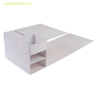 Goldensilver ชั้นวางหมอน ขนตาปลอม สีเงิน สําหรับจัดระเบียบเครื่องสําอาง TH