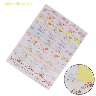 Goldensilver สติกเกอร์ฉลากเปล่า ทรงกลม ทรงวงรี สําหรับติดขวด 4 แผ่น