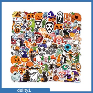 [Dolity1] สติกเกอร์ธีมฮาโลวีน กันน้ํา สําหรับเด็ก ผู้ใหญ่ 100 ชิ้น