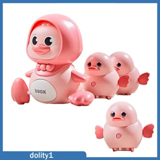 [Dolity1] ของเล่นเป็ดดนตรี มีเสียง และไฟ เพื่อการเรียนรู้ สําหรับเด็กผู้ชาย ผู้หญิง 12-18 เดือน