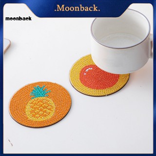 &lt;moonback&gt; ที่รองแก้ว รูปผลไม้ แฮนด์เมด Diy สําหรับผู้ใหญ่ และเด็ก