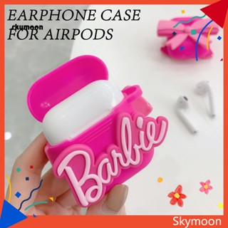 Skym* เคสหูฟังซิลิโคน จี้ตุ๊กตาน่ารัก สีชมพู สําหรับ Airpods 1 2 Pro 1 2 3