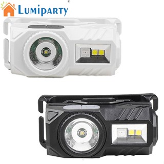 Lumiparty ไฟหน้า LED ปากกาคลิป มัลติฟังก์ชั่น สว่างพิเศษ พร้อมแม่เหล็กที่แข็งแกร่ง สําหรับตั้งแคมป์กลางแจ้ง