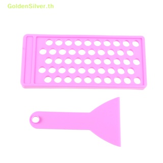 Goldensilver ชุดถาดไม้พายขี้ผึ้ง ลิปกลอส ลิปบาล์ม Diy 2 ชิ้น ต่อชุด TH