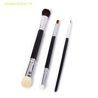 Goldensilver แปรงแต่งหน้า แปรงคอนซีลเลอร์ ฟองน้ํา สองหัว ทรงกลม สีทอง TH