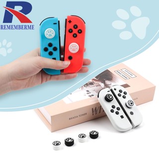 [rememberme.th] ฝาครอบปุ่มกดหัวแม่มือ ซิลิโคน สําหรับ NS Switch Switch Lite Switch OLED 6 ชิ้น