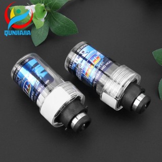 [qunjiajia.th] หลอดไฟซีนอน HID D2R 55W OEM แบบเปลี่ยน สําหรับรถยนต์ 2 ชิ้น