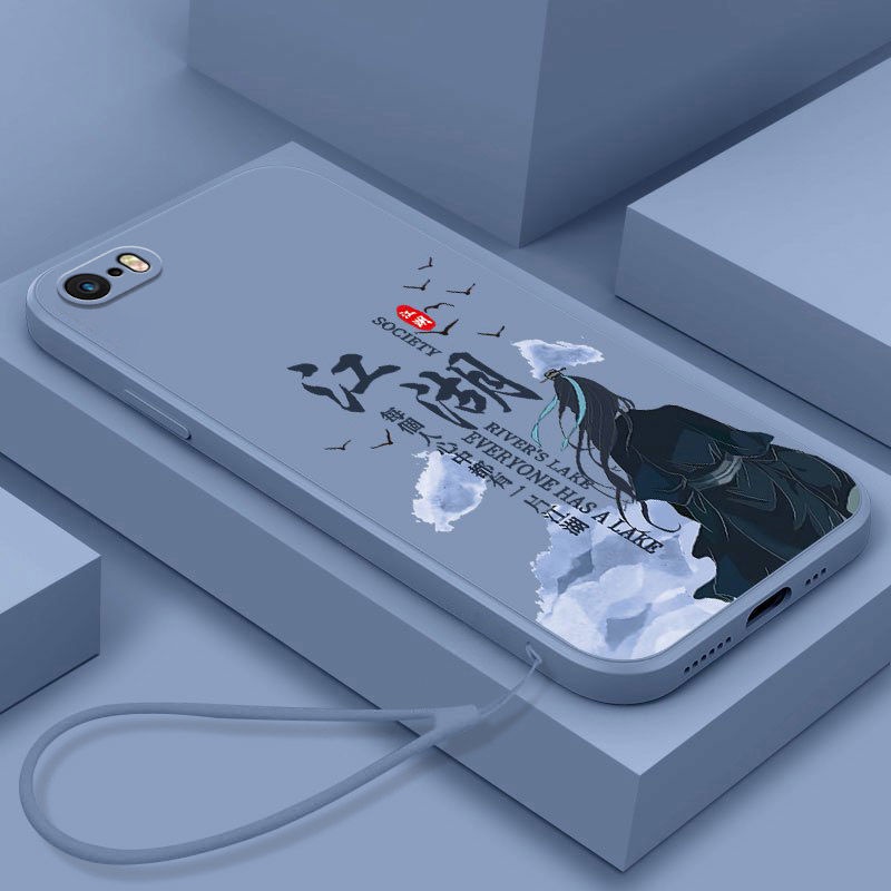 เคสโทรศัพท์มือถือ ซิลิโคน ขอบตรง บางมาก กันกระแทก สร้างสรรค์ สําหรับ iPhone SE1 2016 5 - รูปที่ 2