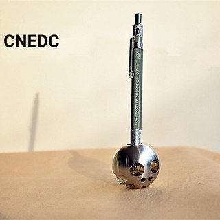 Cnedc ที่วางปากกา สเตนเลส 304 รูปกะโหลกศีรษะ สําหรับตั้งโต๊ะ