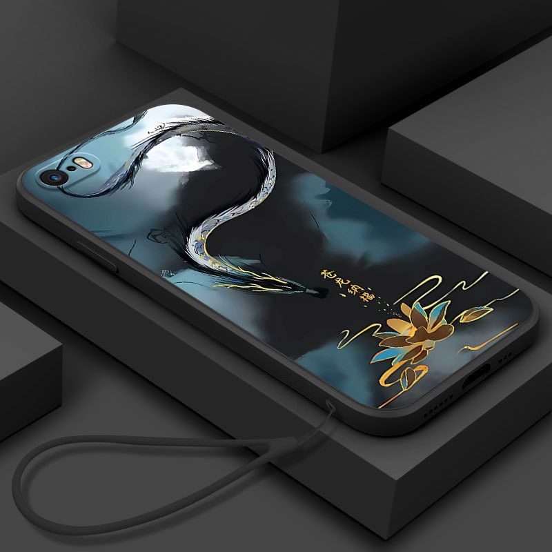 เคสโทรศัพท์มือถือ ซิลิโคน ขอบตรง บางมาก กันกระแทก สร้างสรรค์ สําหรับ iPhone SE1 2016 5 - รูปที่ 7