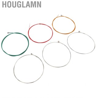 Houglamn 6Pcs Guitar Strings Plated Steel Consistent Full Bright Toning