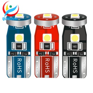 [qunjiajia.th] หลอดไฟ T10 LED 3030 3SMD 12V สําหรับรถยนต์ 10 ชิ้น