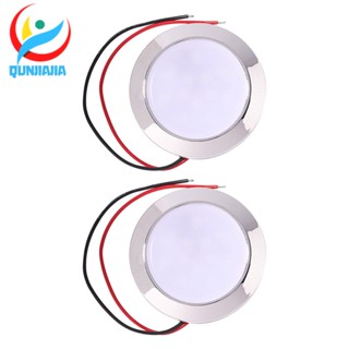 [qunjiajia.th] โคมไฟโดม LED 1.8W IP65 12V 24 SMT กันน้ํา สําหรับรถคาราวาน รถบ้าน เรือ