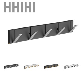Hhihi Space Saving Hook Rack Wall Mounted Floating  Hanger Aluminum Foldable for Home