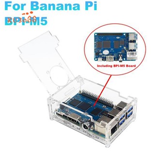 ชุดบอร์ดทดลอง Banana Pi BPI M5 Amlogic S905X3 4GB LPDDR4+16G EMMC เคส พัดลม ฮีทซิงค์ 4X และอะแดปเตอร์พาวเวอร์ ปลั๊ก EU