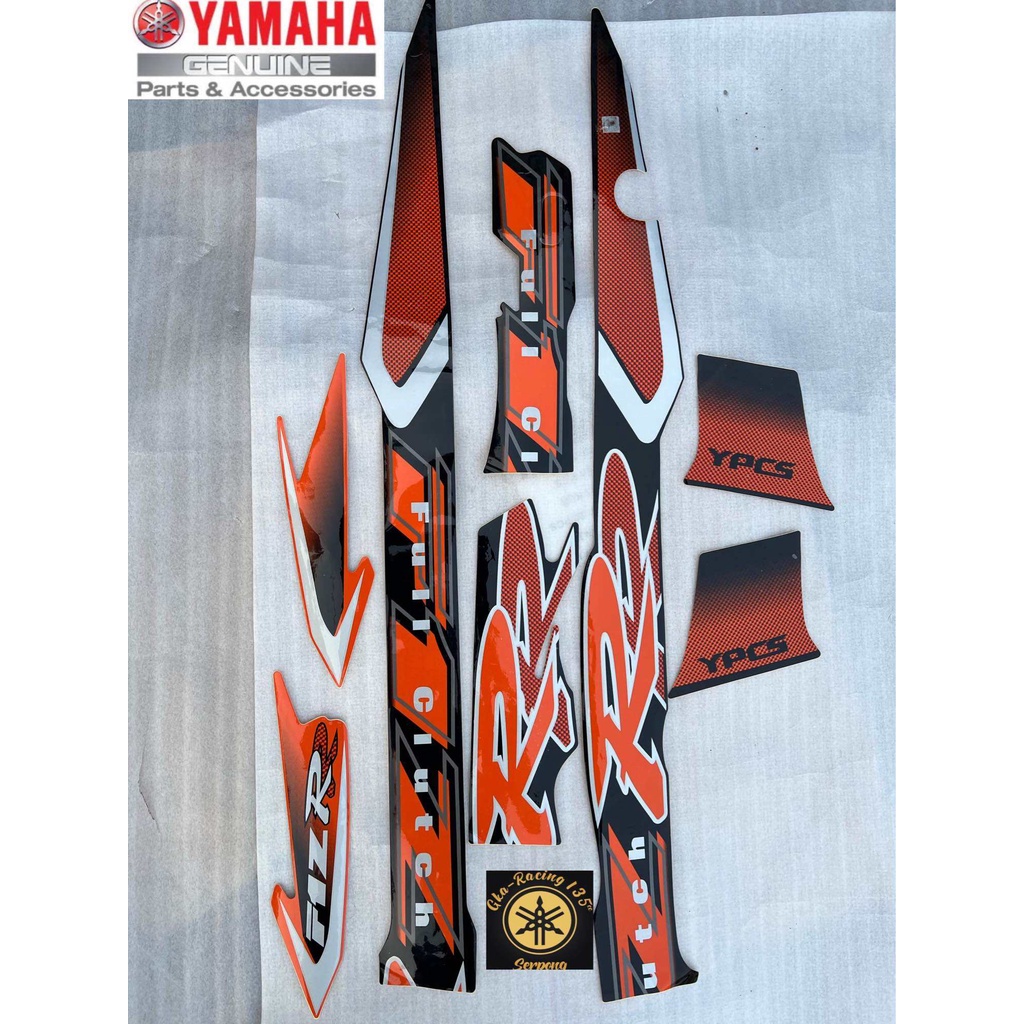 Striping f1zr fiz r 2001 2022 สีดํา สีส้ม