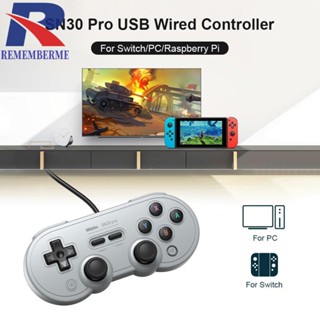 [rememberme.th] จอยเกม แบบใช้สาย USB 8Bitdo SN30 Pro สําหรับ Switch PC Steam