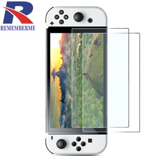 [rememberme.th] ฟิล์มกระจกนิรภัย HD ป้องกันรอย สําหรับ Switch OLED Game Console 2 ชิ้น