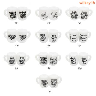 Wit ลูกปัดแก้วกาแฟ เกรดอาหาร DIY ของเล่นสําหรับเด็ก 10 ชิ้น