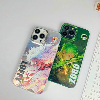 ระดับไฮเอนด์ เคสแข็ง เคสไอโฟน iPhone 15 Pro Max iPhone 14 Pro Max iPhone 13 Pro Max iPhone 12 Pro Max iPhone 11 Pro Max Cartoon วันพีซ One Piece Cool โซโล Zoro &amp; ลูฟี่ Luffy Sun