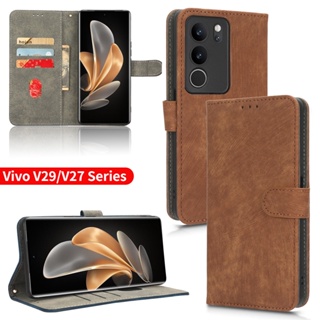 เคสโทรศัพท์มือถือหนัง ฝาพับแม่เหล็ก กันกระแทก สําหรับ Vivo V29 5G V29Pro V29E v29Lite V27 Pro V27Pro V27E 2023 VivoV27 V 27 29 E Lite