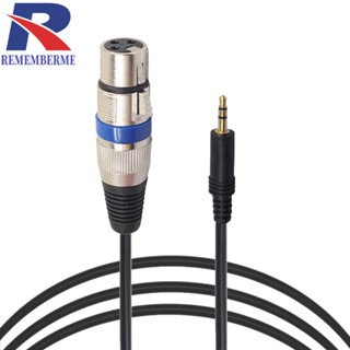 [rememberme.th] Xlr 3pin Female to 3.5 มม. TRS Male อะแดปเตอร์สายเคเบิ้ลเสียงไมโครโฟน