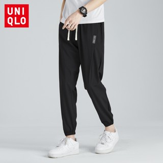 Uniqlo M-5XL กางเกงวอร์มลําลอง แบบบาง ระบายอากาศ สวมใส่สบาย สีพื้น สําหรับผู้ชาย