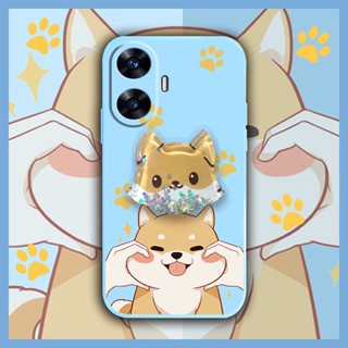 Simplicity The New Phone Case For OPPO Realme C55/Narzo N55 ins cute Glitter Skin-friendly feel Cartoon quicksand