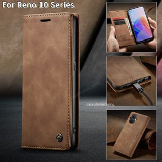 เคสโทรศัพท์มือถือ TPU นิ่ม กันกระแทก พร้อมช่องใส่บัตร และขาตั้ง สําหรับ OPPO Reno10 Pro 5G 2023 Reno 10 Reno10Pro 5G