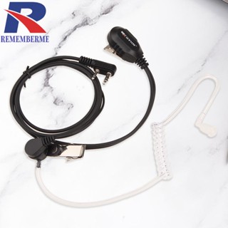 [rememberme.th] ชุดหูฟังไมโครโฟน PTT 2 Pin อเนกประสงค์ สําหรับวิทยุ Baofeng Kenwood