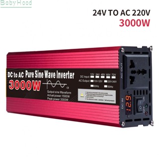 【Big Discounts】Pure Sine Wave Photovoltaic Inverter Converter DC 24V To 220-110V AC 3000W#BBHOOD