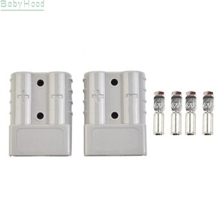 【Big Discounts】2X FOR ANDERSON Plug CABLE TERMINAL BATTERY POWER CONNECTOR 80AMP GREY RED#BBHOOD