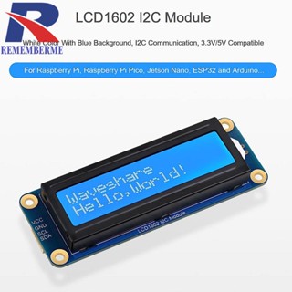 [rememberme.th] โมดูลสื่อสาร LCD I2C 3.3V 5V 16x2 ตัวอักษร สีฟ้า สีขาว