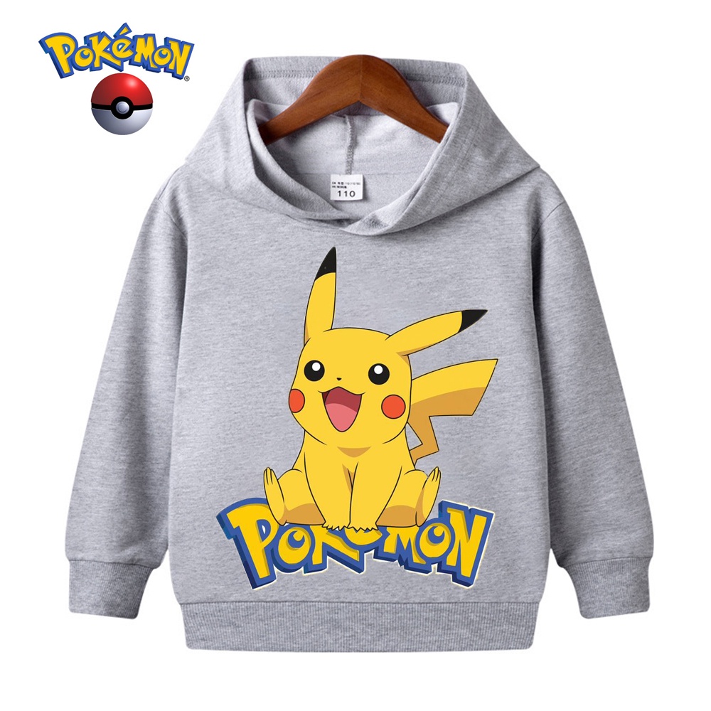 เสื้อกันหนาว มีฮู้ด ลายการ์ตูนโปเกม่อน ปิกาจู สุดฮา เหมาะกับฤดูใบไม้ผลิ สําหรับเด็กผู้ชาย และเด็กผู้หญิง อายุ 4-14 ปี ราคา ถูกที่สุด ดีลบีเคเค แกลเลอรีภาพที่ 6