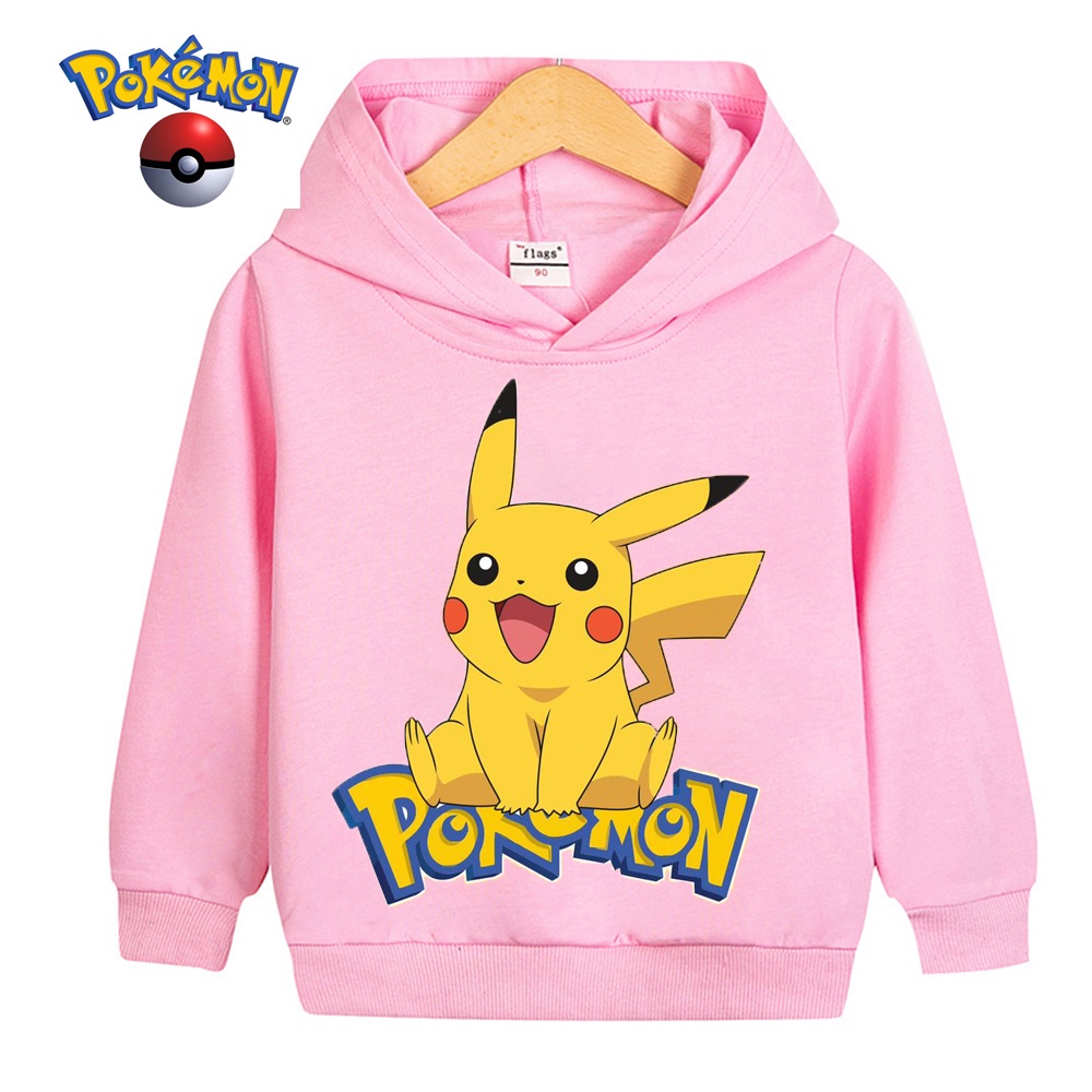 เสื้อกันหนาว มีฮู้ด ลายการ์ตูนโปเกม่อน ปิกาจู สุดฮา เหมาะกับฤดูใบไม้ผลิ สําหรับเด็กผู้ชาย และเด็กผู้หญิง อายุ 4-14 ปี ราคา ถูกที่สุด ดีลบีเคเค แกลเลอรีภาพที่ 7