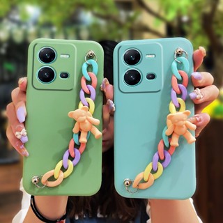 Bear bracelet Lens package Phone Case For VIVO V25 5G/V25E 4G/X80 Lite Skin-friendly feel soft shell phone case