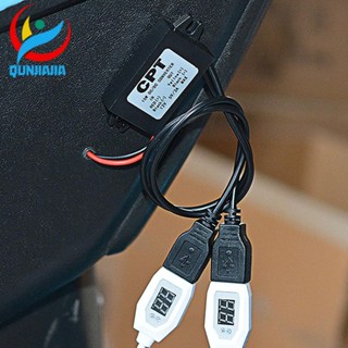 [qunjiajia.th] โมดูลแปลงบั๊กบั๊ก DC-DC 12V เป็น 5V 3A 15W USB คู่