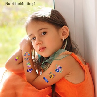 [NutriliteMelting1] สติกเกอร์รอยสักชั่วคราว ลายการ์ตูนฮาโลวีน สําหรับเด็ก 10 ชิ้น [TH]