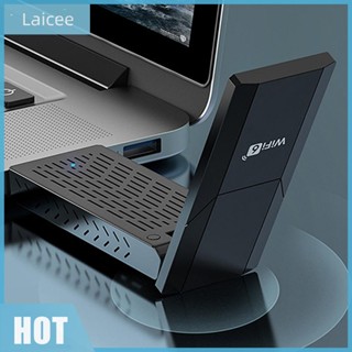 [Laicee.th] อะแดปเตอร์รับสัญญาณ Wifi USB 1800Mbps ระยะไกล 2.4Ghz 5Ghz