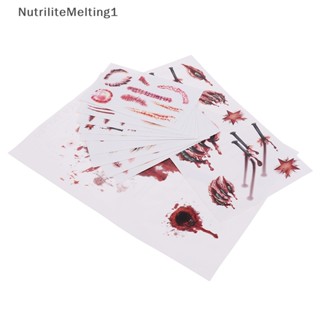 [NutriliteMelting1] สติกเกอร์รอยสัก ลายฮาโลวีน 11 ชิ้น
 [TH]