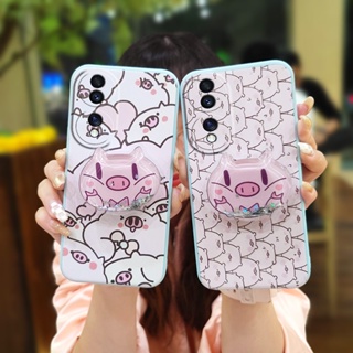 ins phone case Phone Case For Huawei Honor70 cute Glitter Skin feel silicone Anti-fall quicksand Cartoon The New