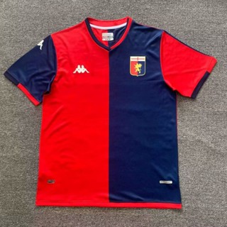 เสื้อกีฬาแขนสั้น ลายทีมชาติฟุตบอล Genoa 23-24 Jersey S-XXL ชุดเหย้า สไตล์วินเทจ แห้งเร็ว AAA