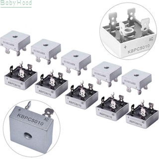 【Big Discounts】10Pcs KBPC5010 Metal Case Single Phase Diode Bridge Rectifier Excellent Strength#BBHOOD