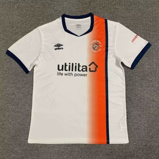 เสื้อกีฬาแขนสั้น ลายทีมชาติฟุตบอล Luton Away 23-24 Luton AAA แบบแห้งเร็ว สไตล์วินเทจ ไซซ์ S-XXL