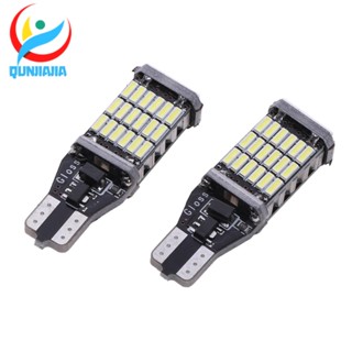 [qunjiajia.th] ชิปแคนบัส LED W16W T15 45led 4014smd พลังงานสูง 2 ชิ้น