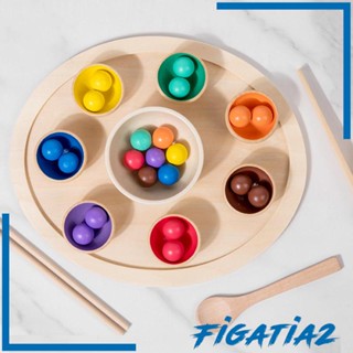 [Figatia2] ชามของเล่นมอนเตสซอรี่ จับคู่สี และการนับ สําหรับเด็ก