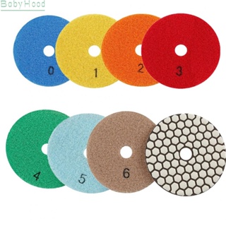 【Big Discounts】7PCS 4 inch Achieve Lustrous Finish Diamond Dry Polishing Pad For Granite Marble#BBHOOD