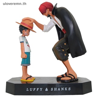 Ulo ฟิกเกอร์ PVC รูปการ์ตูนอนิเมะ One Piece Luffy Shunks ของเล่นสําหรับเด็ก